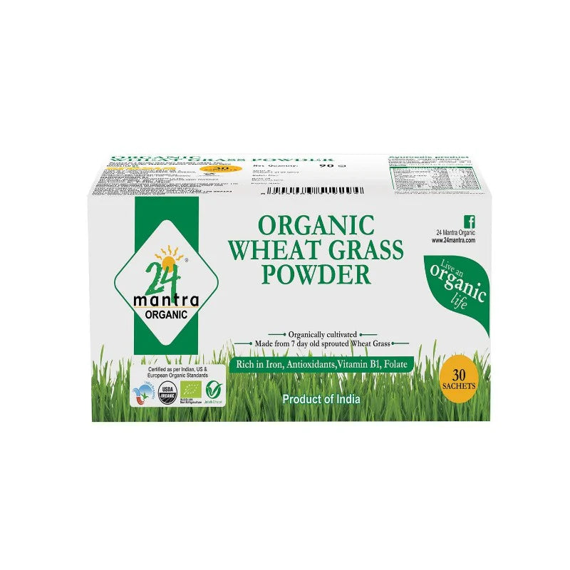 24 Mantra Organic Wheat Grass Powder