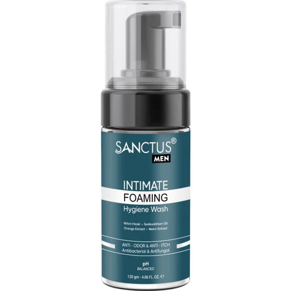 SANCTUS Intimate Foaming Hygiene Wash For Men - Prevents Bad Odor - 120 gm