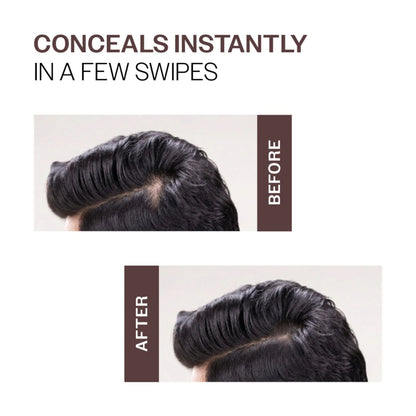 Bare Anatomy Cover-Up Hair Powder 100% Instant Grey Coverage Seamless Natural Finish - Brown - 4 gm