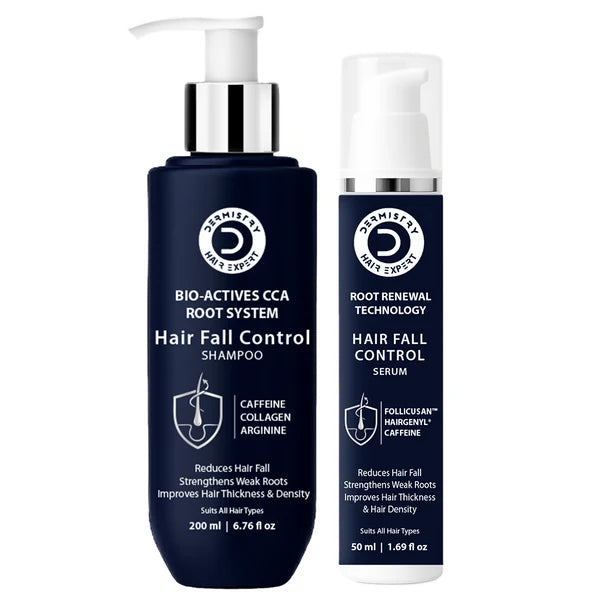 Dermistry Follicusan Hairgenyl & Caffeine Anti Hair Fall Control Serum & Shampoo - combo
