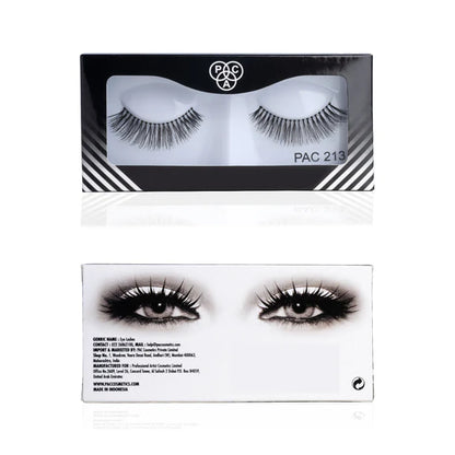 PAC Studio Tapered Lash 213 - Handmade Natural Looking, Reusable up to 12x, Seamlessly Blends with Lashes - 1 Pair