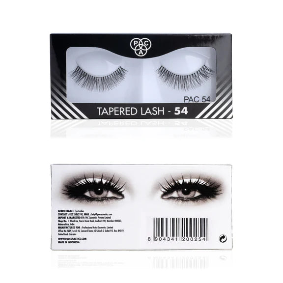 PAC Studio Tapered Lash 54 - Handmade Natural Looking, Reusable up to 12x, Seamlessly Blends with Lashes - 1 Pair