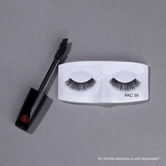 PAC Studio Tapered Lash 58 - Handmade Natural Looking, Reusable up to 12x, Seamlessly Blends with Lashes - 1 Pair