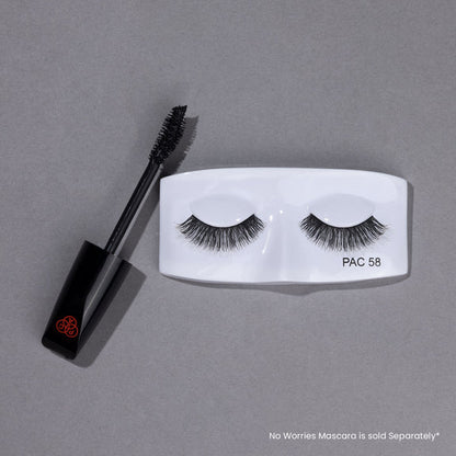 PAC Studio Tapered Lash 58 - Handmade Natural Looking, Reusable up to 12x, Seamlessly Blends with Lashes - 1 Pair