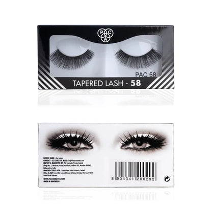 PAC Studio Tapered Lash 58 - Handmade Natural Looking, Reusable up to 12x, Seamlessly Blends with Lashes - 1 Pair
