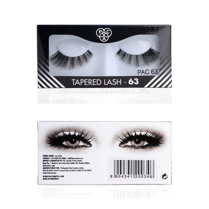 PAC Studio Tapered Lash 63 - Handmade Natural Looking, Reusable up to 12x, Seamlessly Blends with Lashes - 1 pair