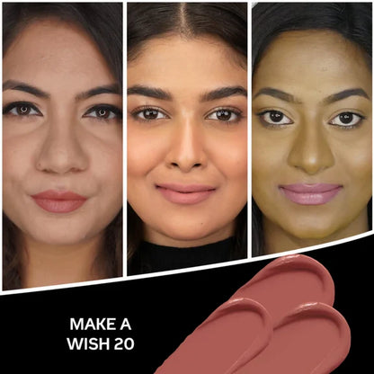 Faces Canada Comfy Matte Creme Lipstick - Make A Wish 20 - 4.2 gm