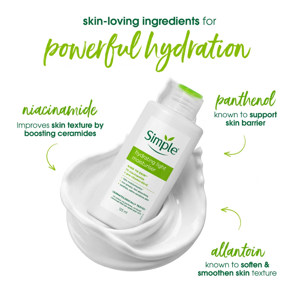 Simple Hydrating Light Moisturiser, 125ml