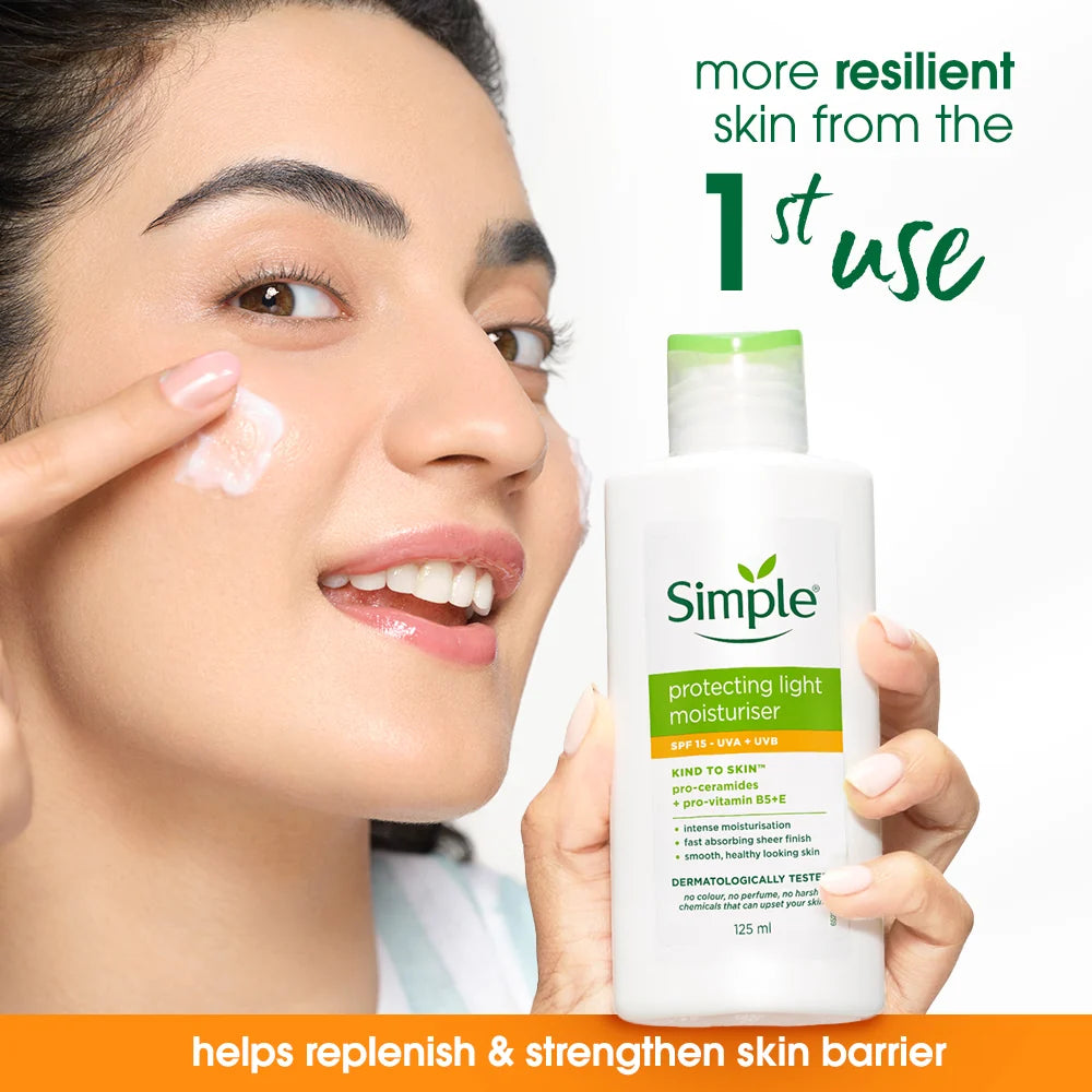 Simple Kind To Skin Protecting Light Moisturiser SPF 15, 125ml
