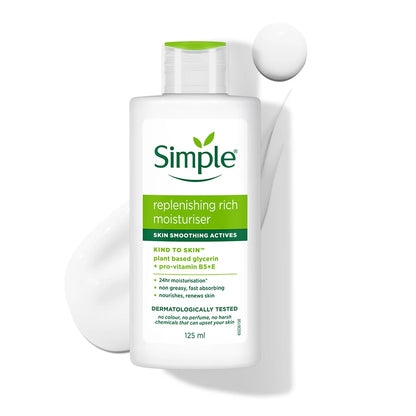 Simple Kind To Skin Replenishing Rich Moisturiser, 125ml