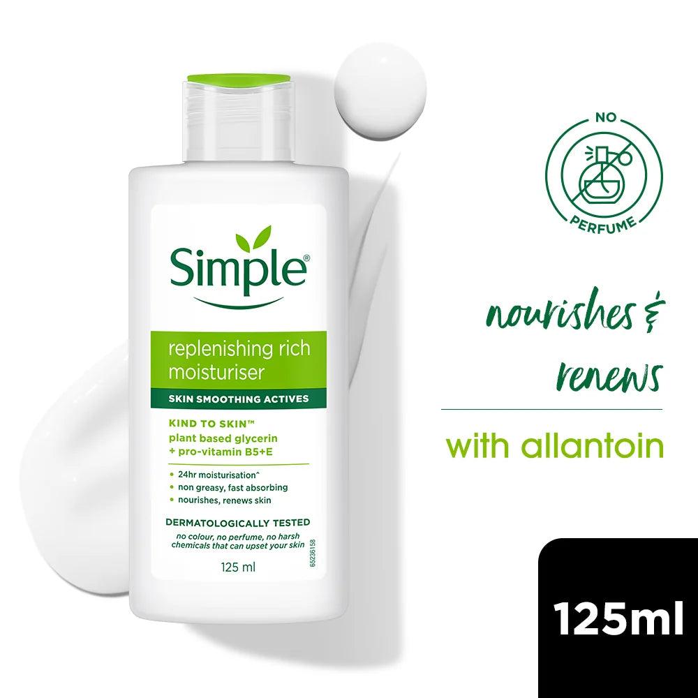 Simple Kind To Skin Replenishing Rich Moisturiser, 125ml