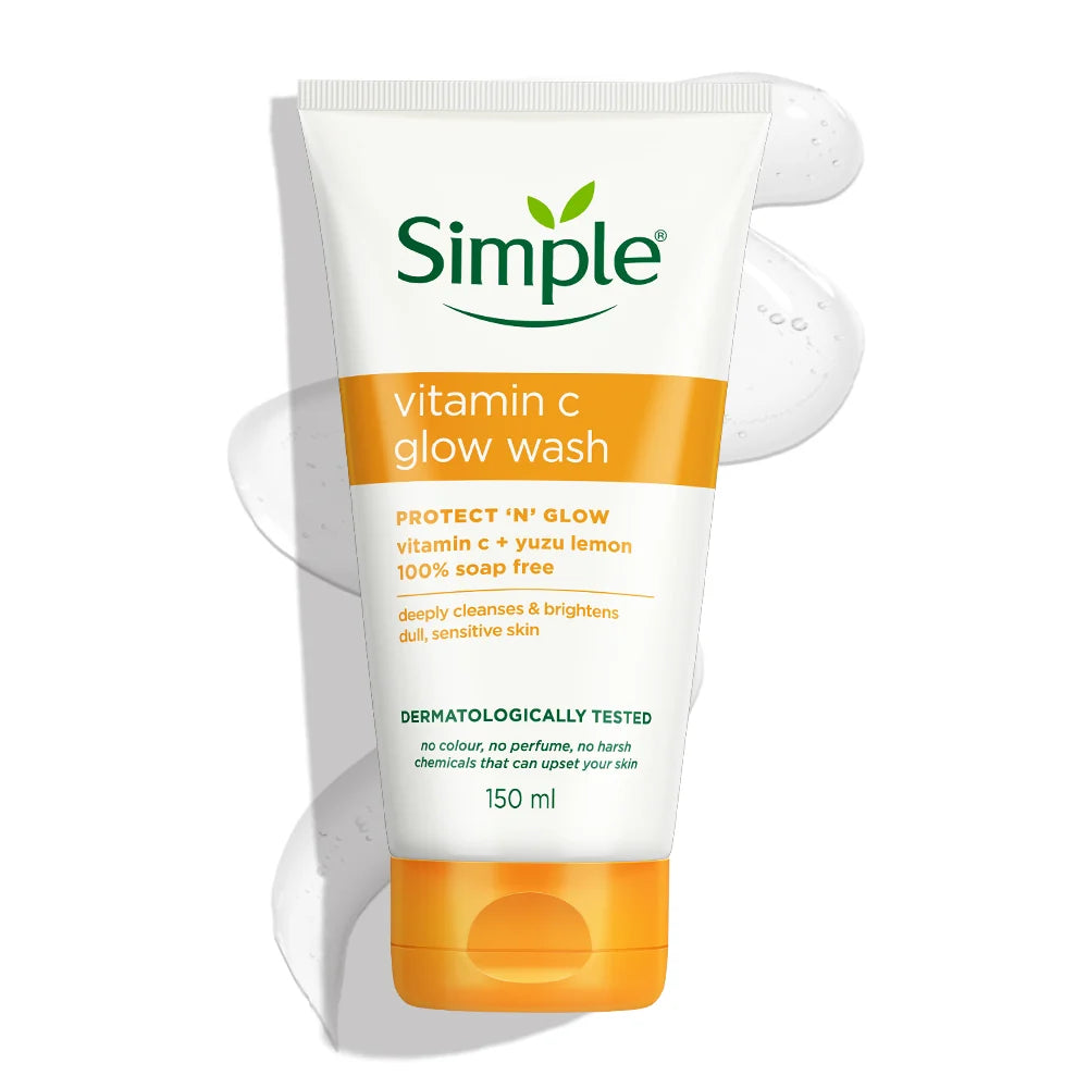 Simple Vitamin C Glow Facial Wash, 150ml
