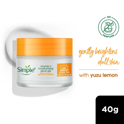 Simple Protect N Glow Vitamin C Moisturising Glow Gel, 40g