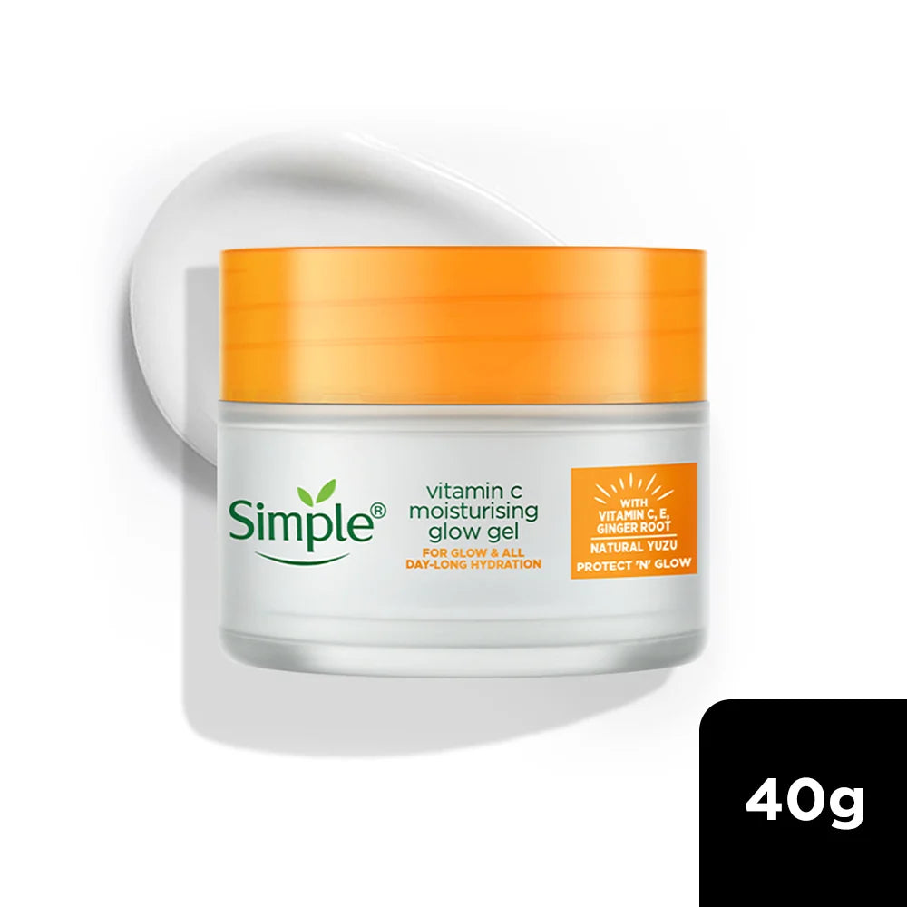 Simple Protect N Glow Vitamin C Moisturising Glow Gel, 40g