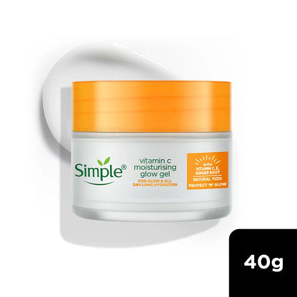 Simple Protect N Glow Vitamin C Moisturising Glow Gel, 40g