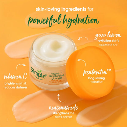 Simple Protect N Glow Vitamin C Moisturising Glow Gel, 40g