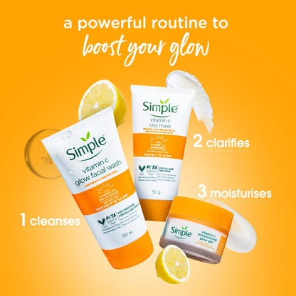 Simple Protect N Glow Vitamin C Moisturising Glow Gel, 40g
