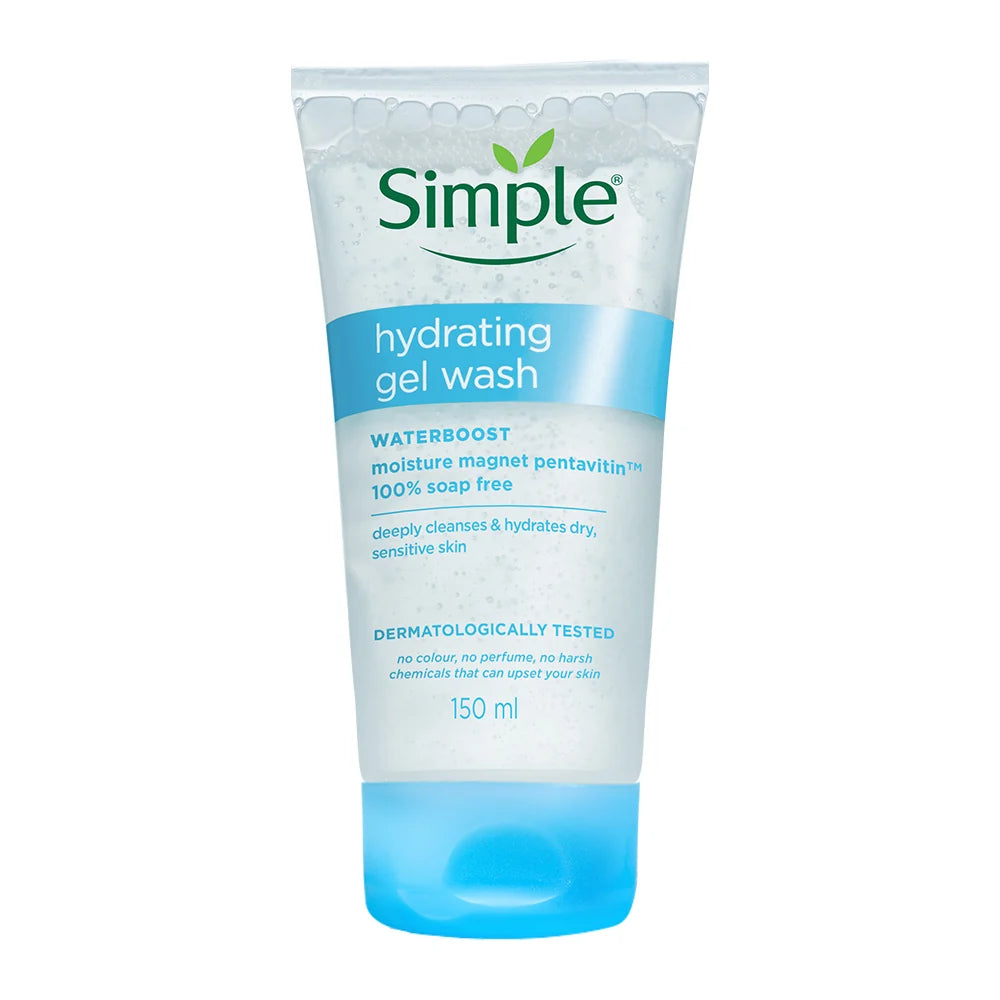 Simple Water Boost Hydrating Gel Wash, 150ml