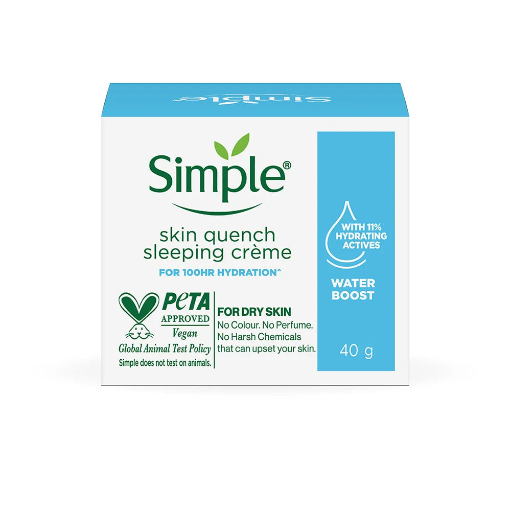Simple Water Boost Skin Quench Sleeping Creme, 40g