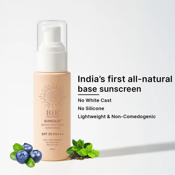 BiE Sundaze Natural Sunscreen SPF 35 PA+++ with Niacinamide - 50 ml