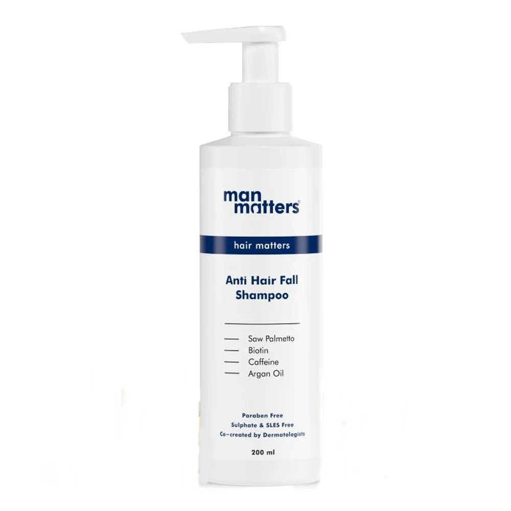 Man Matters Anti Hair Fall DHT Blocking Shampoo With Argan Oil, Biotin, Caffeine