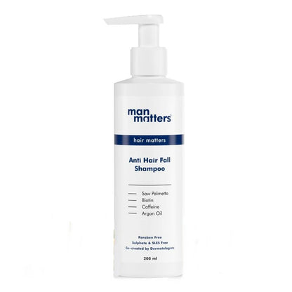 Man Matters Anti Hair Fall DHT Blocking Shampoo With Argan Oil, Biotin, Caffeine