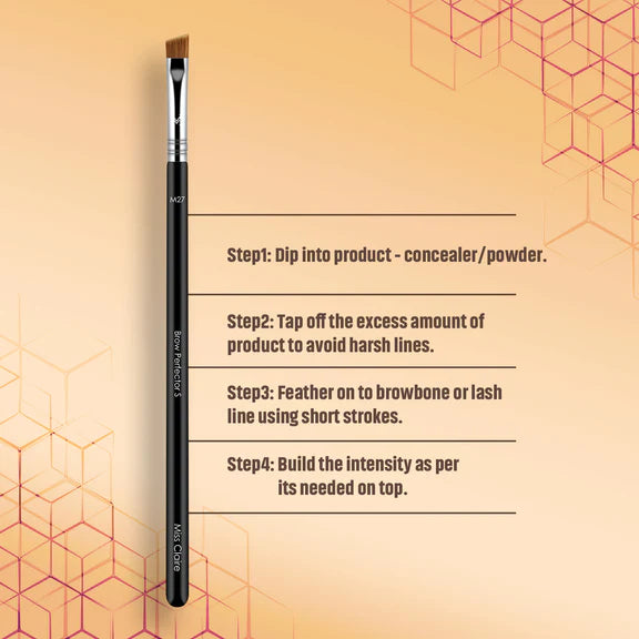 Miss Claire M27 - Brow Perfector Brush (S) - Chrome - 1 pcs