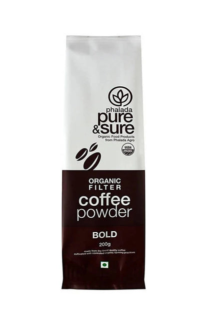 Pure & Sure Organic Filter Coffee Powder - Bold - 200 gm
