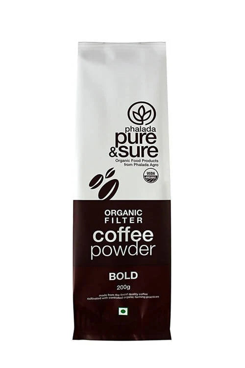 Pure & Sure Organic Filter Coffee Powder - Bold - 200 gm