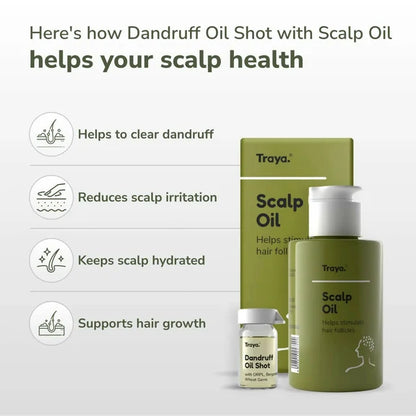 Traya Scalp Oil with Dandruff Oil Shot - 100 ml
