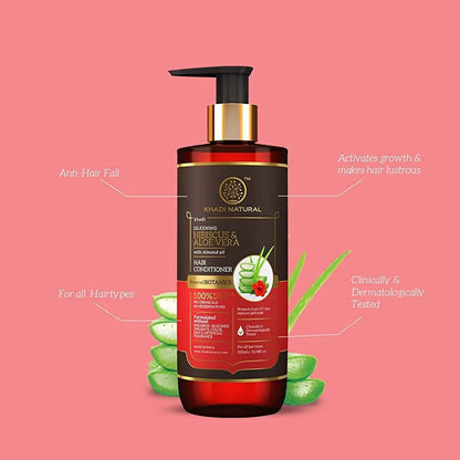 Khadi Natural Hibiscus & Aloe Vera Hair Conditioner - 310 ml