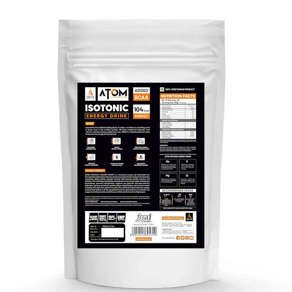 As-It-Is Atom Isotonic Energy Drink Orange Blast Flavor - 1 kg