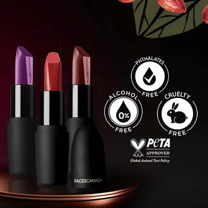 Faces Canada Weightless Matte Finish Lipstick - Pink Sugar 04 - 4 gm