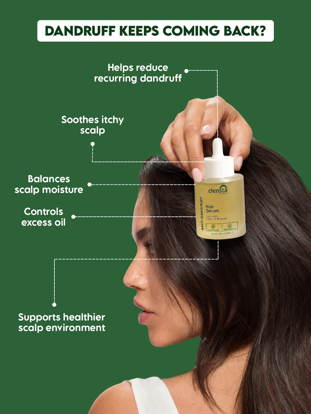 Clensta Anti-Dandruff Hair Serum