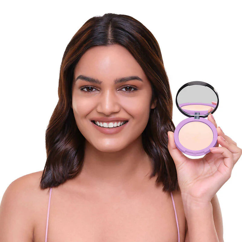 Plum Legit Matte Talc-Free Compact With SPF15 - Pinched Blush - 115P - 9 gm