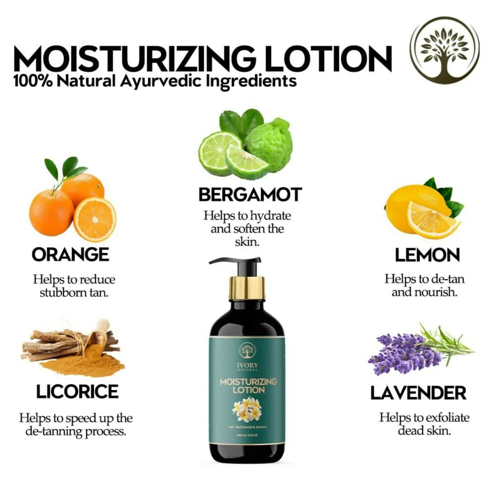 Ivory Natural Moisturizing Lotion Nourishes, Hydrates, And Revitalizes Dry Skin For Radiant Glow - 200 ml