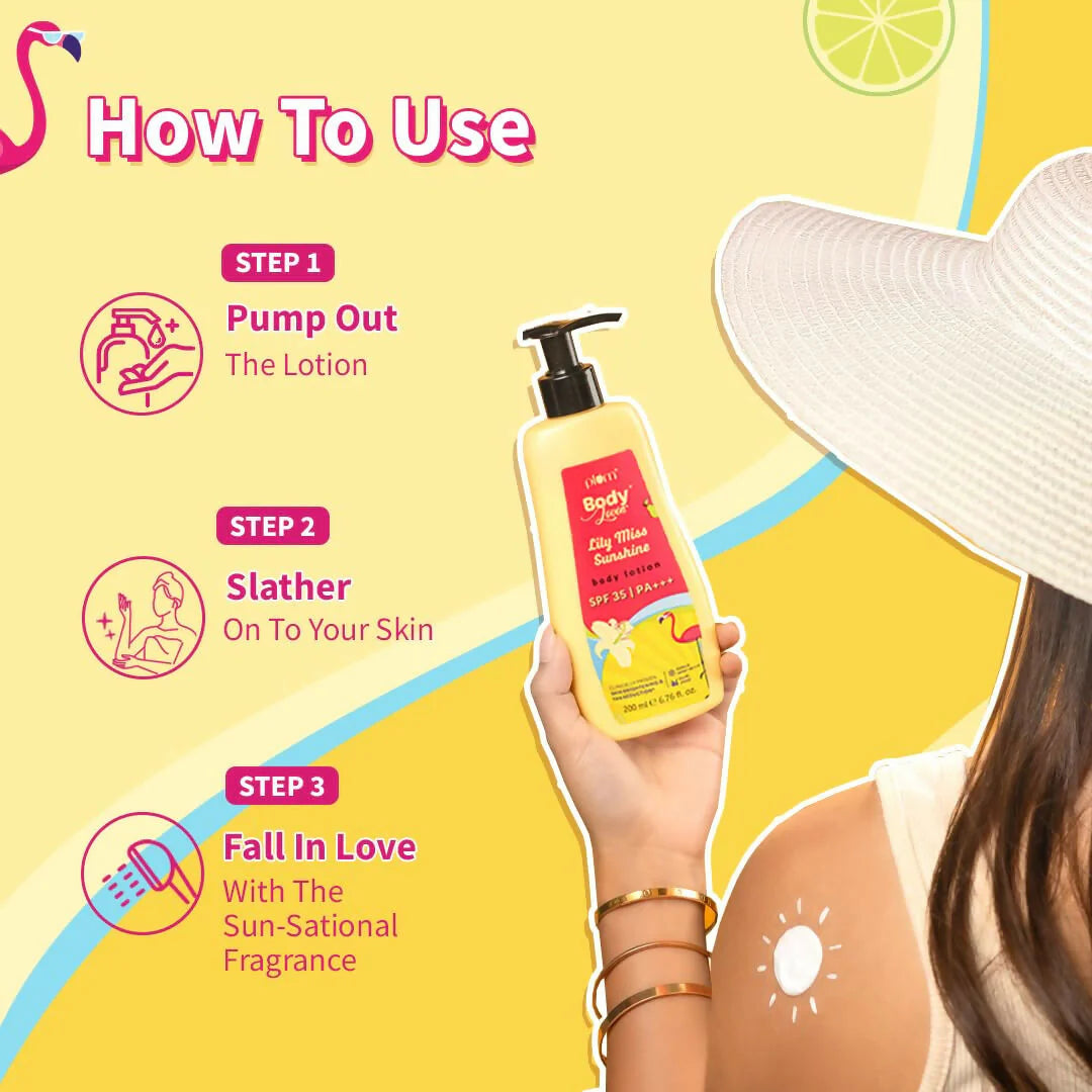Plum BodyLovin' Lily Miss Sunshine Body Lotion With SPF 35 PA+++ - 200 ml