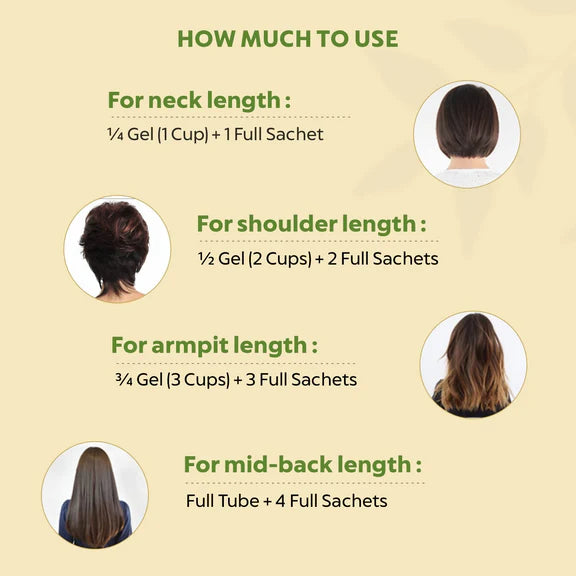 Indus Valley Damage-Free Gel Hair Color- Dark Brown - (200 ml + 20 gm)