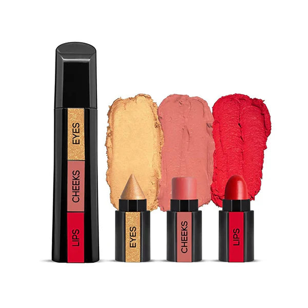 Renee Fab Face Diva 3 in 1 Makeup Stick With Eye Shadow Blush & Lipstick - 4.5 gm