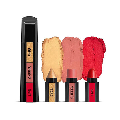 Renee Fab Face Diva 3 in 1 Makeup Stick With Eye Shadow Blush & Lipstick - 4.5 gm