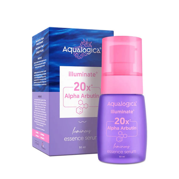 Aqualogica Illuminate+ 20x Alpha Arbutin Luminous Essence Serum - 50 ml