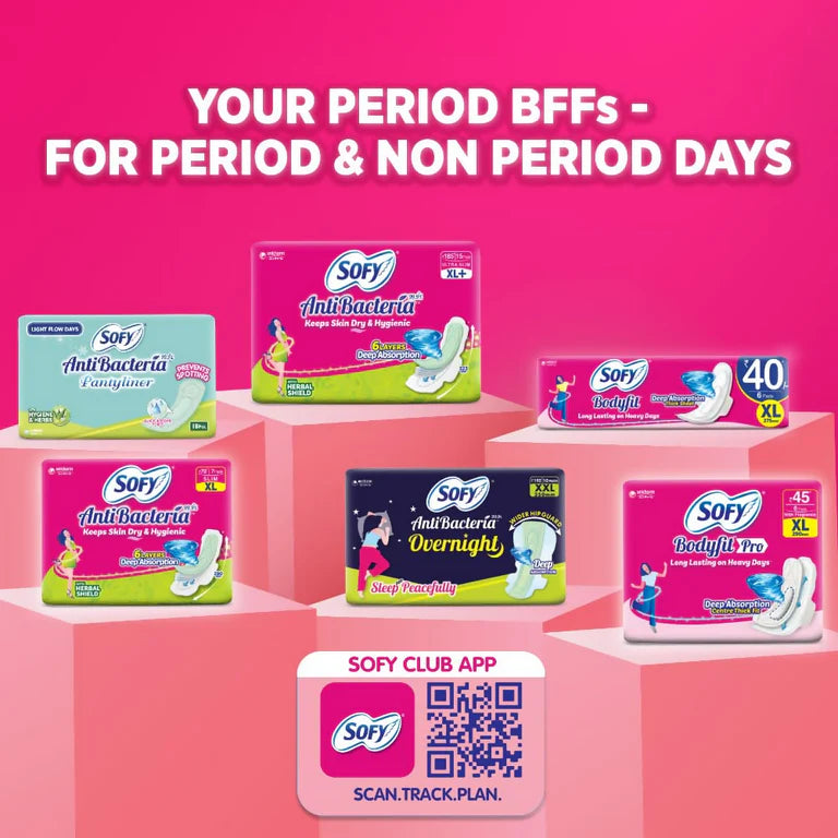 Sofy AntiBacteria Sanitary Pads For Women - XL - 28 pcs
