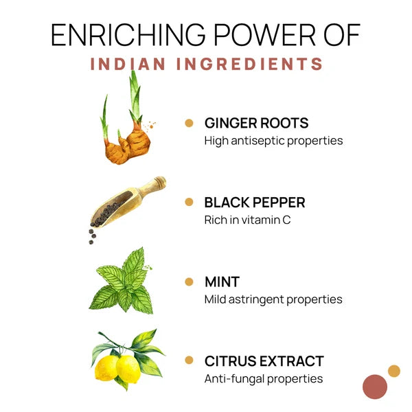 Anti-Dandruff Hair Mask - Ginger Root & Mint to Reduce Dandruff & Flakiness