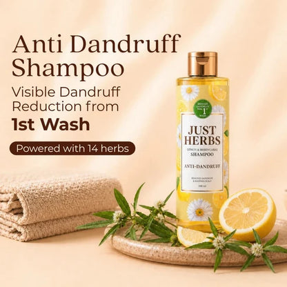 Anti Dandruff Shampoo | Lemon, Bhringraj & 12 Herbs