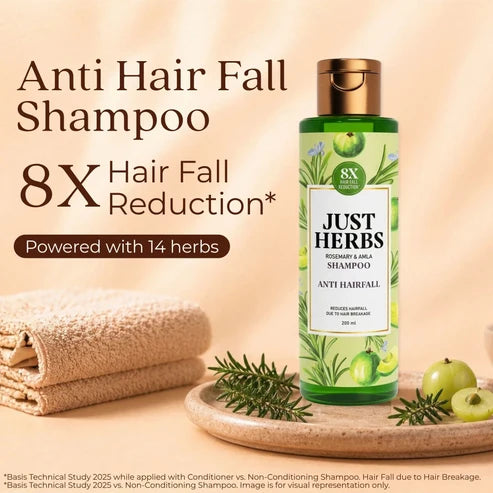Anti Hairfall Shampoo | Rosemary, Amla & 12 Herbs