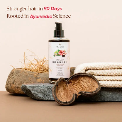 90 Day Miracle Hair Oil for hairfall, thicker hair growth & frizz control