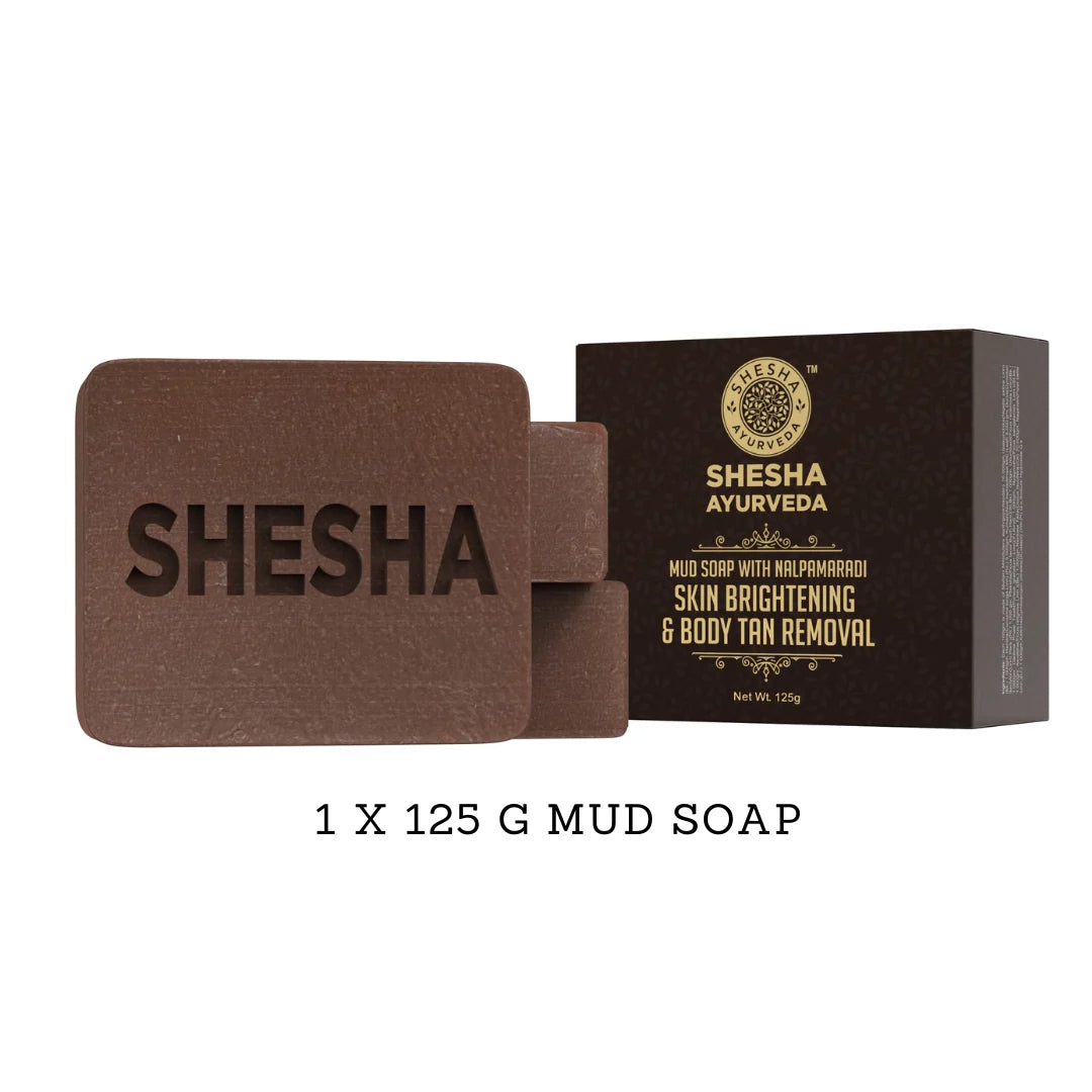 Soap & Hair Color combo (2 items) -Mud with Nalpamaradi Soap 125G + Nilini Natural Black Hair Color 40G