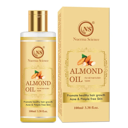 Nuerma Science Pure Almond Hair Oil for Natural Hair Growth - 100 ml