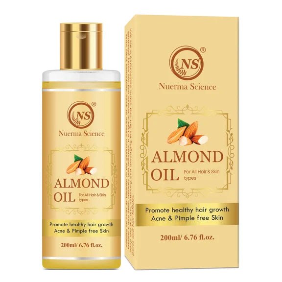 Nuerma Science Pure Almond Hair Oil for Natural Hair Growth - 200 ml