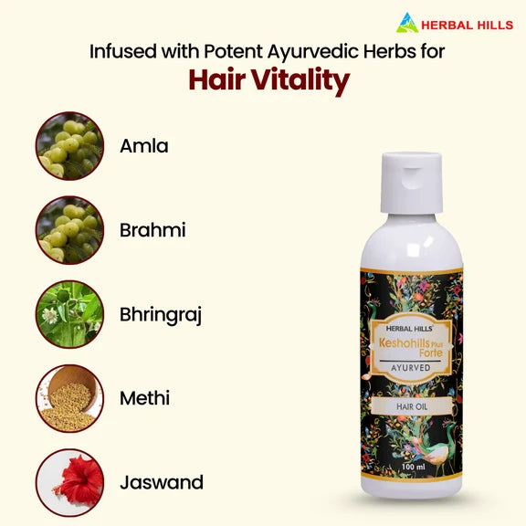 Herbal Hills Kesho Forte Hair Oil - 100 ml